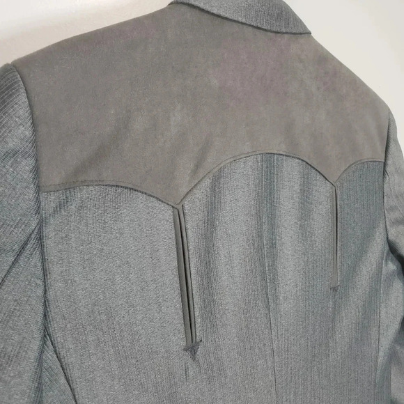 VTG,Circle S Mens Gray Dallas Texas Western Blazer/Jacket 46R. - Picture 3 of 11